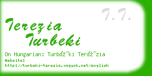 terezia turbeki business card